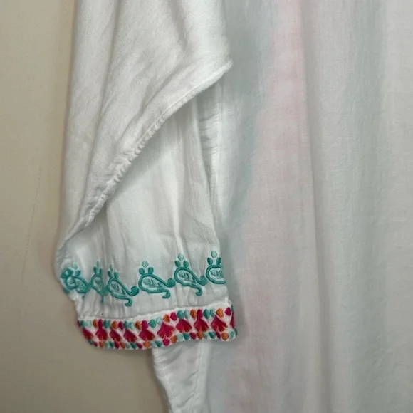 Vineyard Vines Embroidered Tunic Cover Up Size Small - Picture 9 of 13
